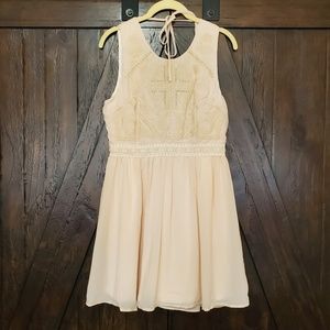 NWOT Soiéblu Pink Champagne Sleeveless Dress L